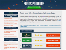 Tablet Screenshot of euros-parieurs.com